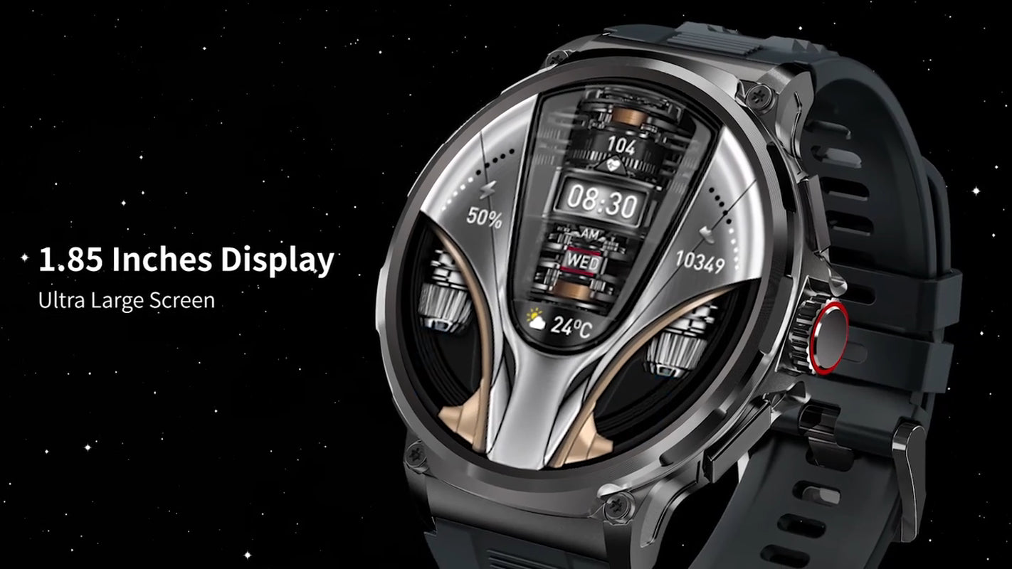 Ultra HD 1.85" Smartwatch with GPS, Bluetooth Calling & Health Monitoring - Perfect Gym Gift!