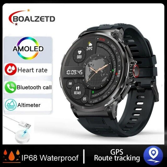 Ultra HD 1.85" Smartwatch with GPS, Bluetooth Calling & Health Monitoring - Perfect Gym Gift!