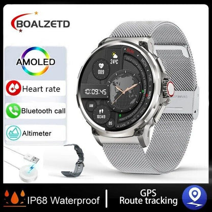 Ultra HD 1.85" Smartwatch with GPS, Bluetooth Calling & Health Monitoring - Perfect Gym Gift!