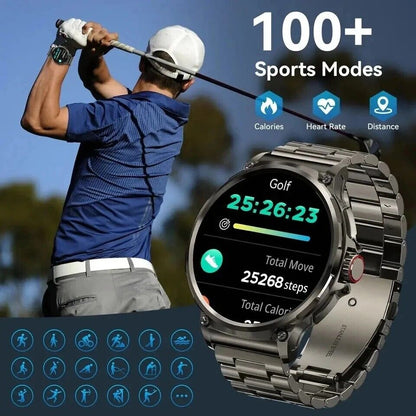 Ultra HD 1.85" Smartwatch with GPS, Bluetooth Calling & Health Monitoring - Perfect Gym Gift!