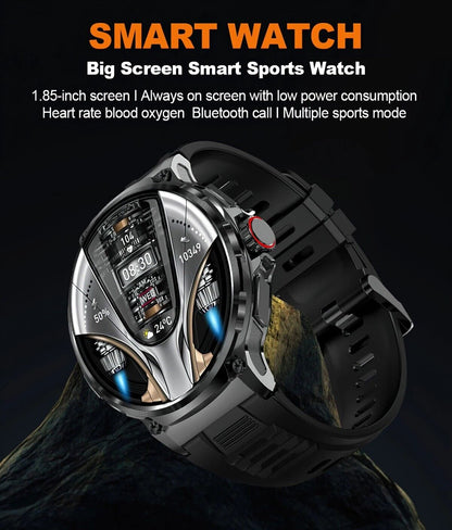 Ultra HD 1.85" Smartwatch with GPS, Bluetooth Calling & Health Monitoring - Perfect Gym Gift!