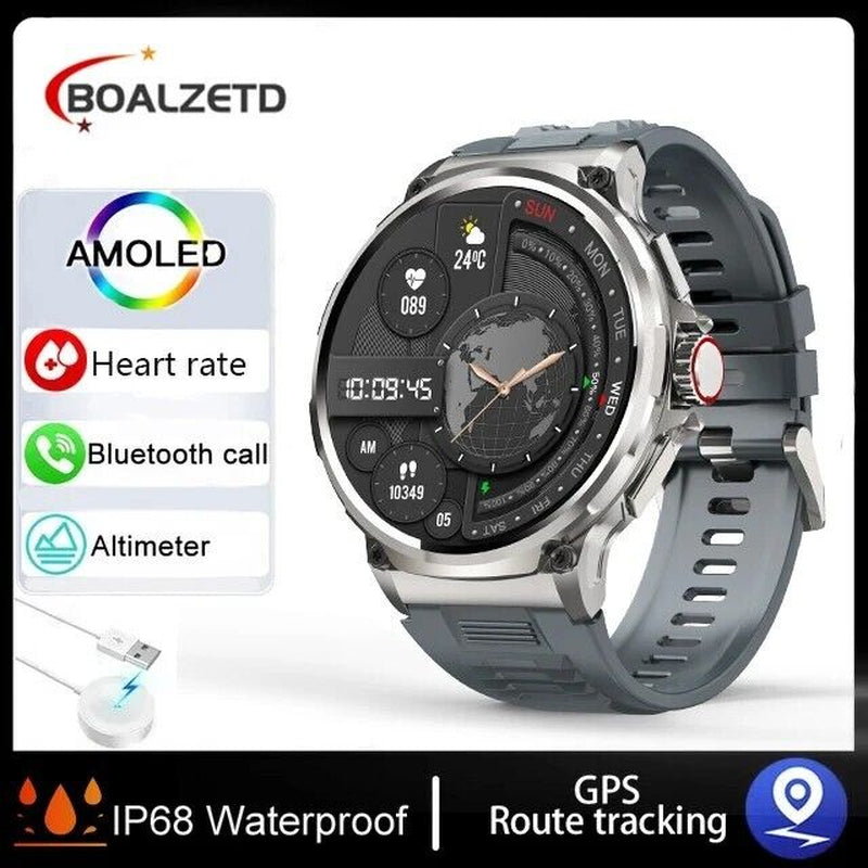 Ultra HD 1.85" Smartwatch with GPS, Bluetooth Calling & Health Monitoring - Perfect Gym Gift!