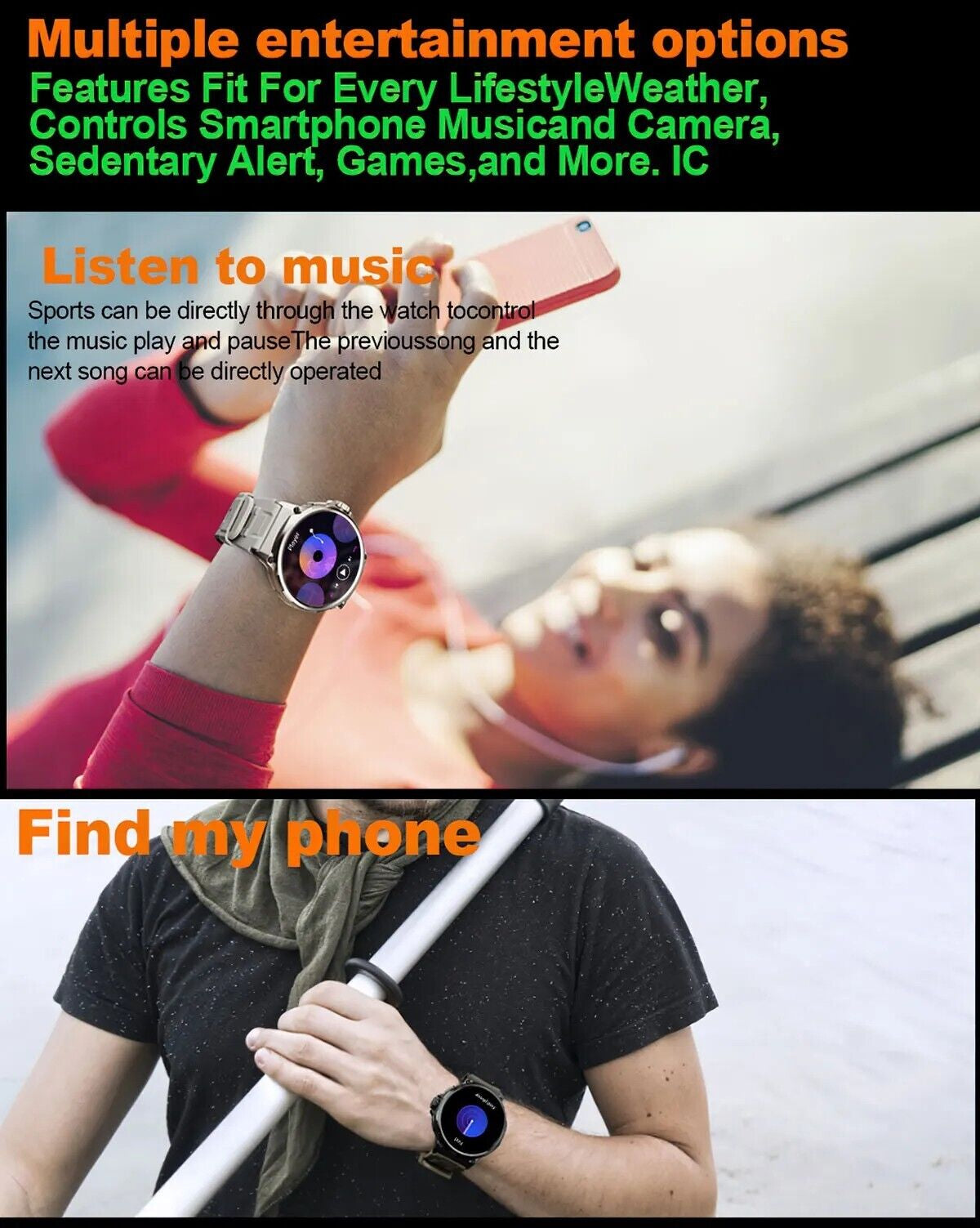 Ultra HD 1.85" Smartwatch with GPS, Bluetooth Calling & Health Monitoring - Perfect Gym Gift!