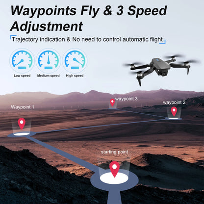 E88 Drone with HD Dual Camera, Mini Drone Foldable RC Quadcopter with Brushless Motor, Toys Gifts for Kids and Adults Beginners, Black