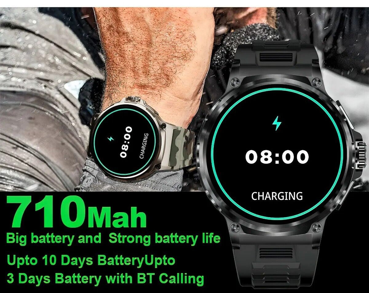 Ultra HD 1.85" Smartwatch with GPS, Bluetooth Calling & Health Monitoring - Perfect Gym Gift!