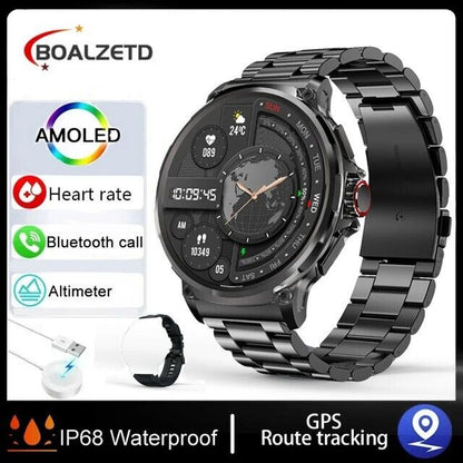 Ultra HD 1.85" Smartwatch with GPS, Bluetooth Calling & Health Monitoring - Perfect Gym Gift!