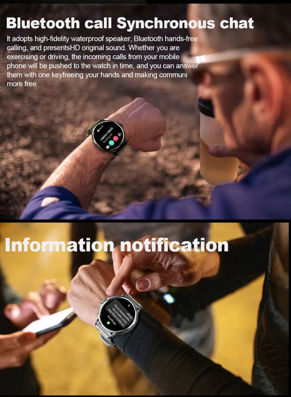 Ultra HD 1.85" Smartwatch with GPS, Bluetooth Calling & Health Monitoring - Perfect Gym Gift!